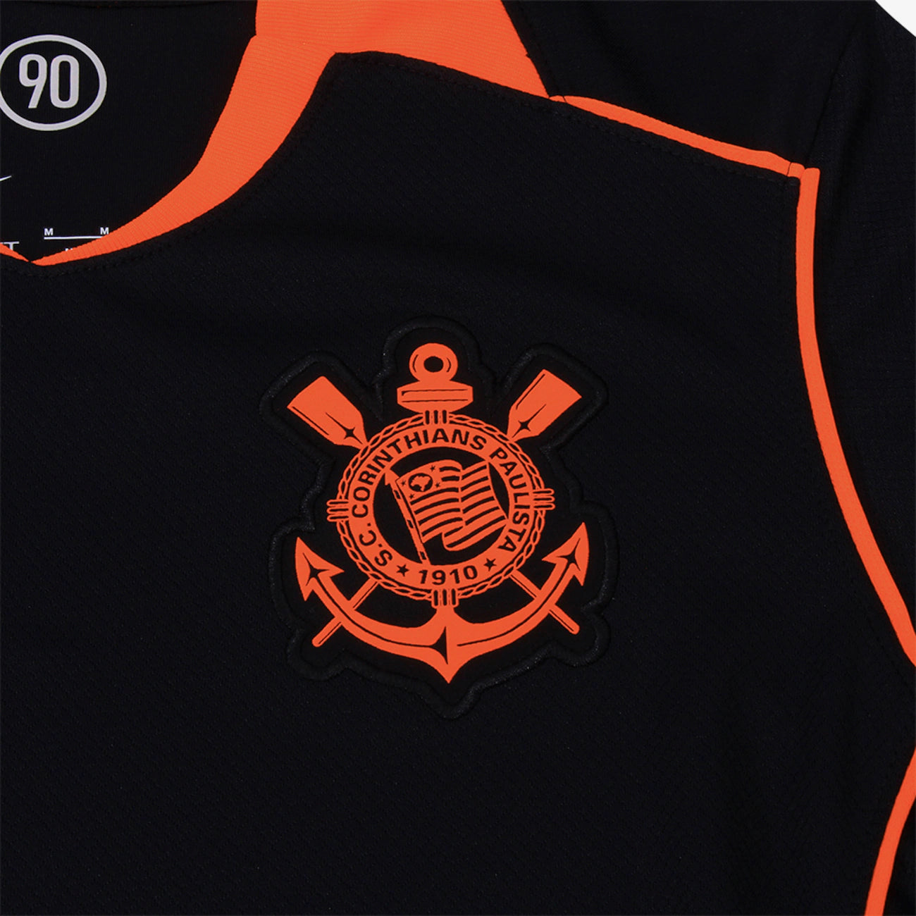 Corinthians Third 25/26 Torcedor Nike Feminina - Preta e Laranja