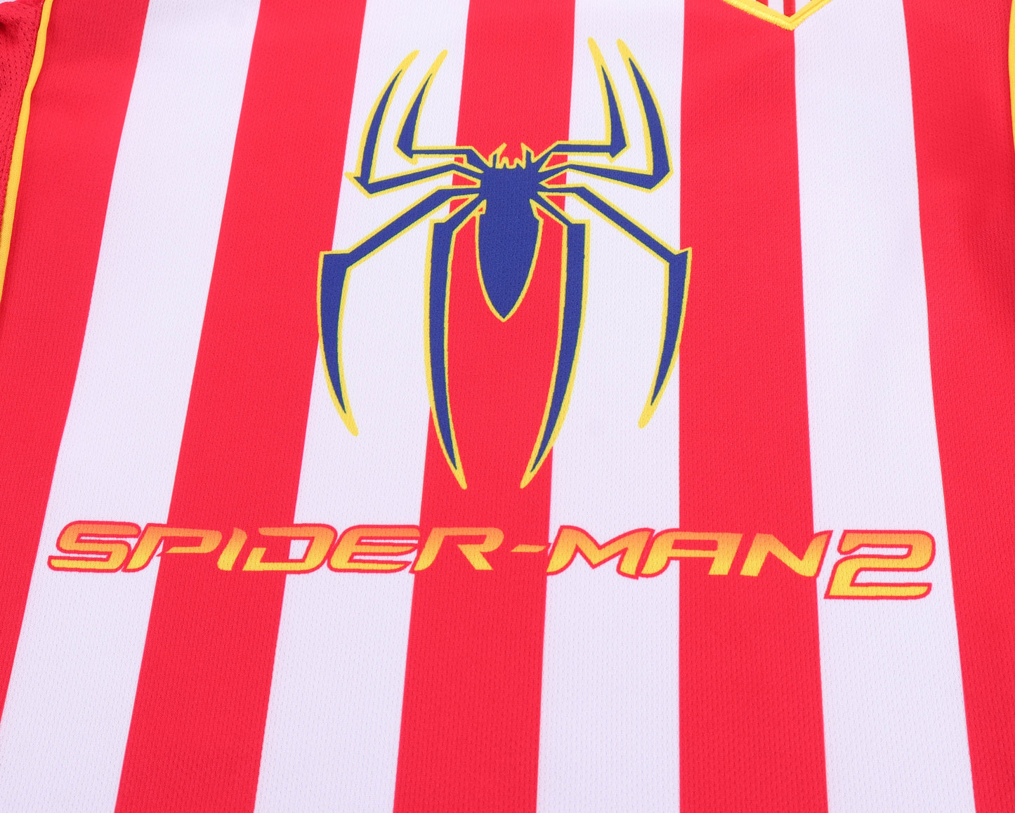 Kit Infantil Atletico de Madrid Home Retrô 2004 Manga Longa - Vermelho e Branco