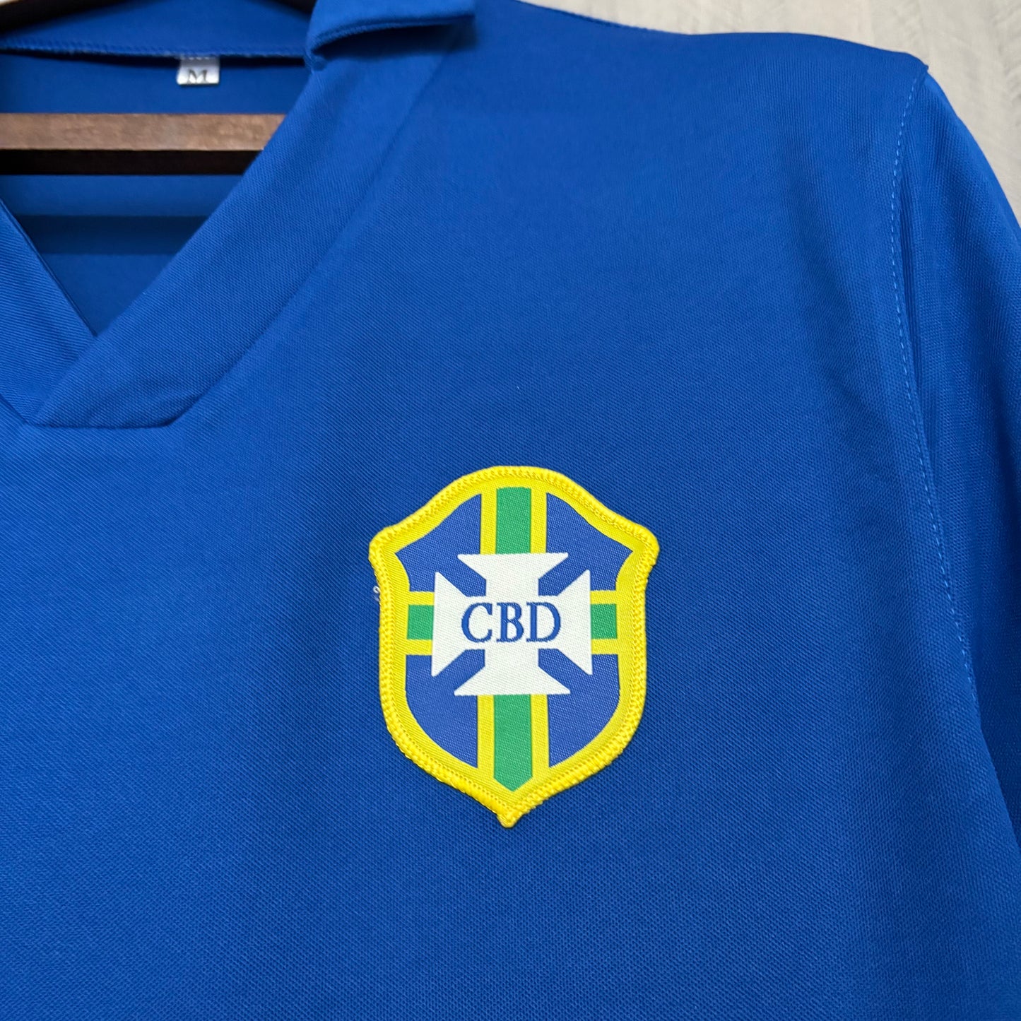 Brasil Away 1957 Retrô - Azul