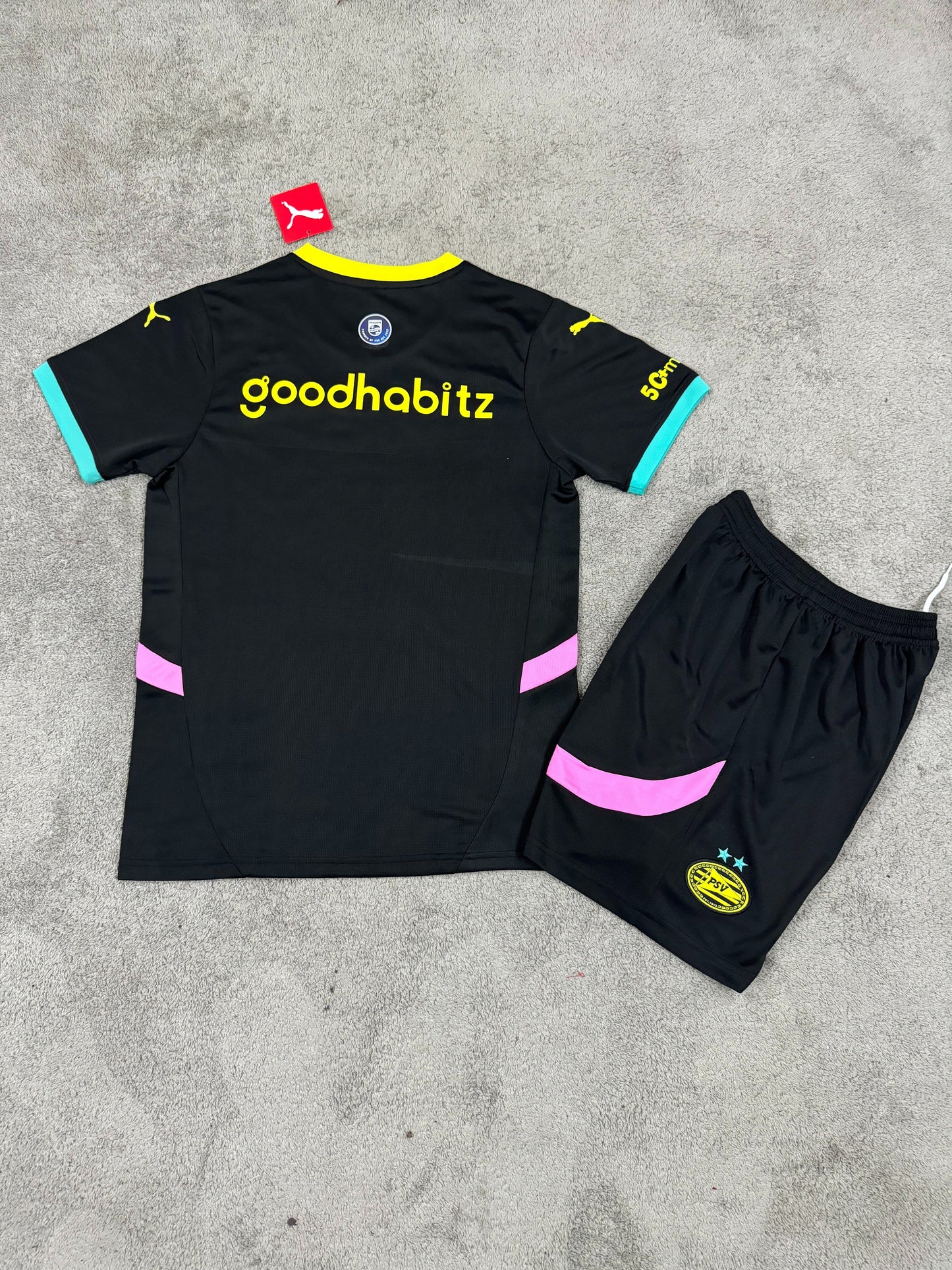 Kit Infantil PSV Third 24/25 - Preto