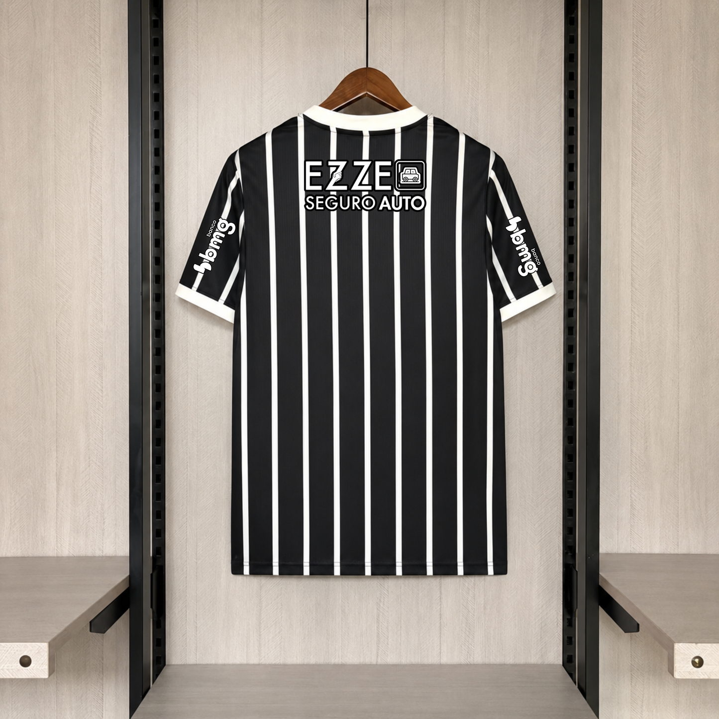 Corinthians Away 26/27 Torcedor Com Patrocínios Nike - Preta e Branca