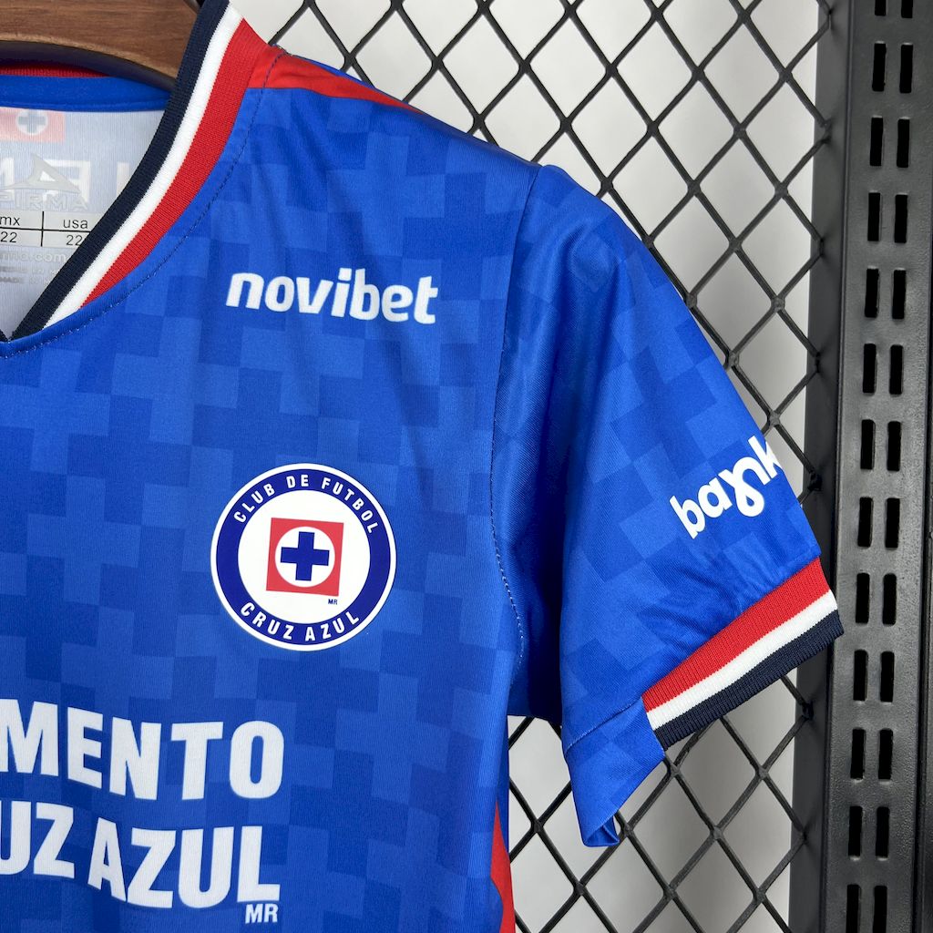 Kit Infantil Cruz Azul Home 25/26 - Azul