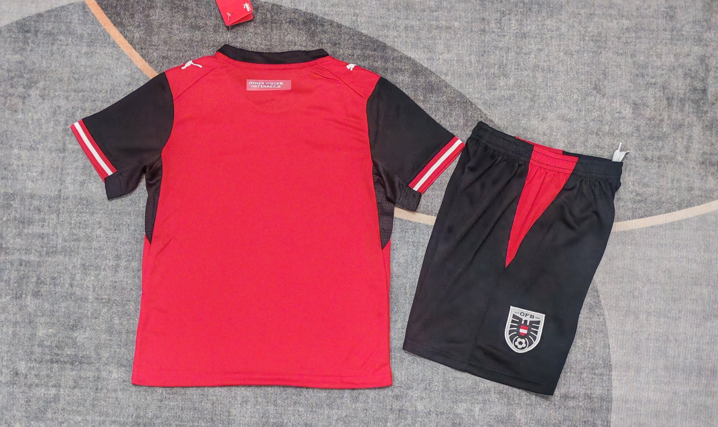 Kit Infantil Austria Home 26/27 - Vermelho