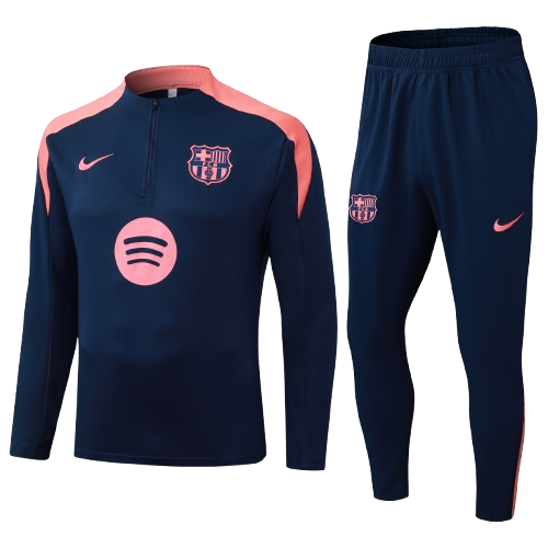 Kit Treino Agasalho + Calça Barcelona - Azul Escuro