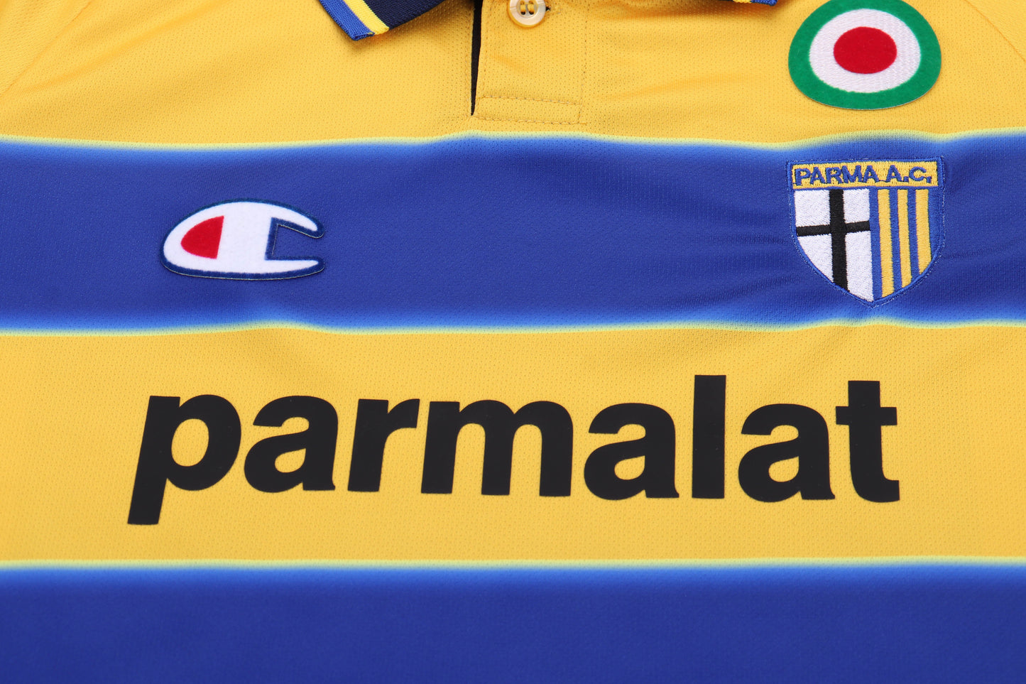Kit Infantil Parma Away 98/99 Retrô Champion - Amarelo e Azul