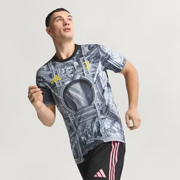Juventus Pré Jogo 25/26 Torcedor Adidas - Cinza