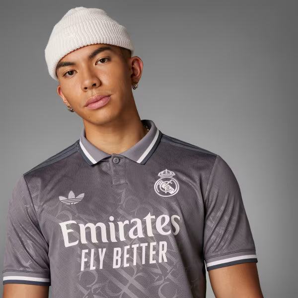Real Madrid Third 24/25 Torcedor Adidas - Cinza