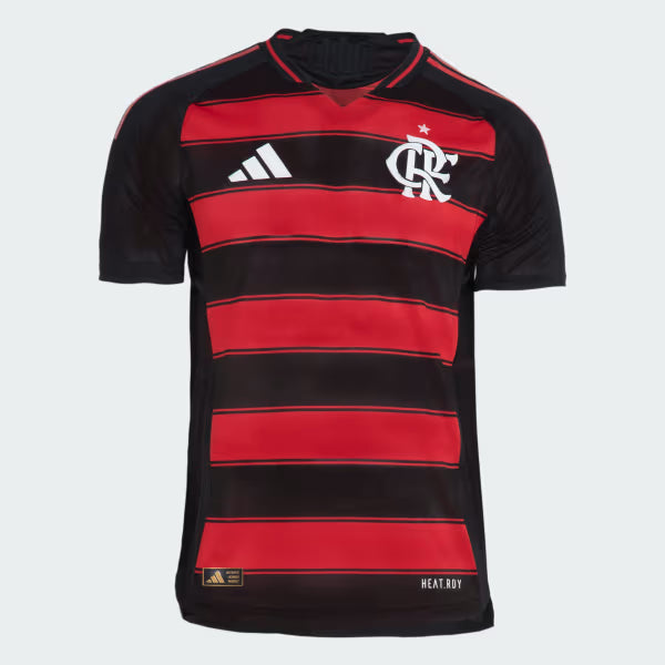 Flamengo Home 25/26 Jogador Adidas Masculina - Vermelho e Preto
