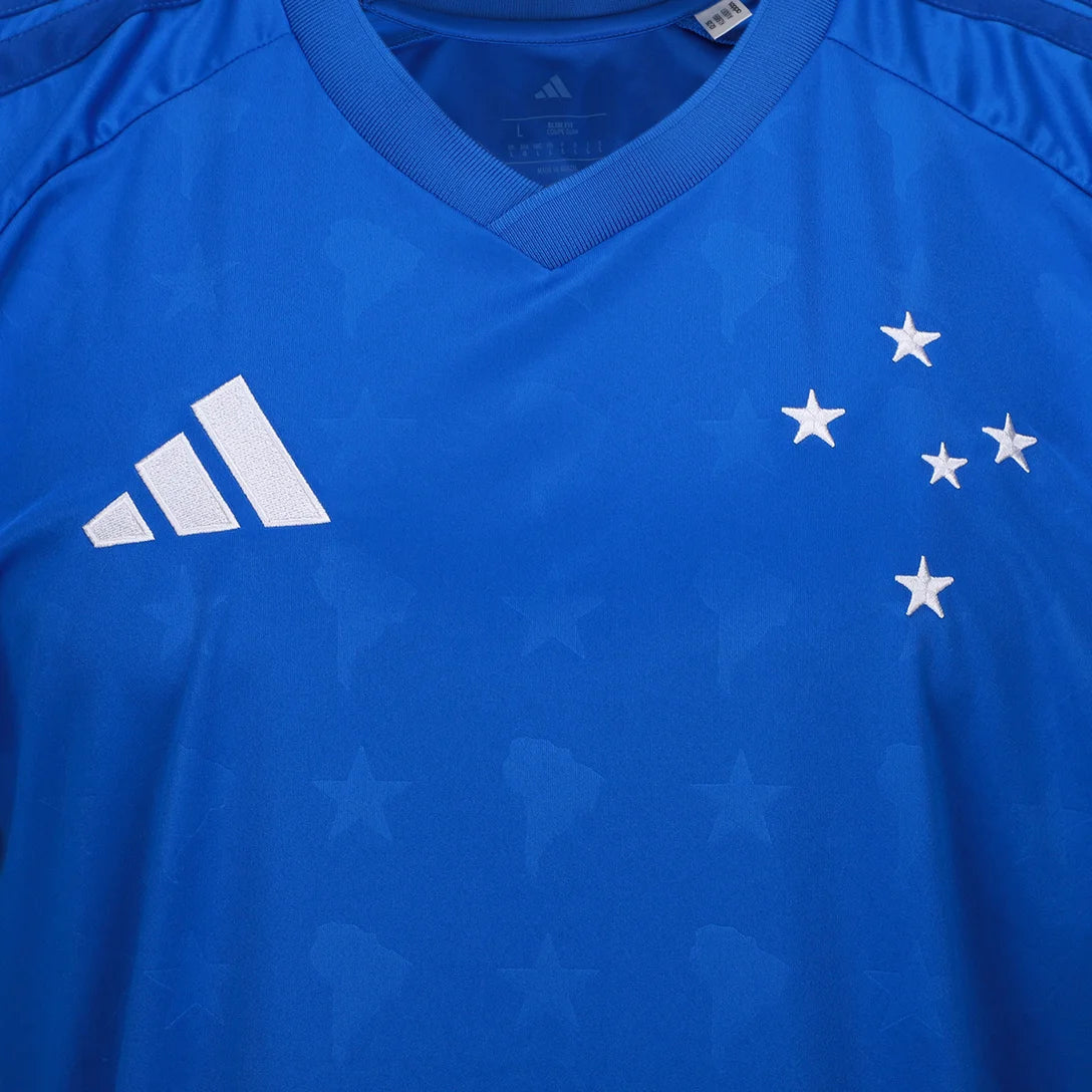 Cruzeiro Home Manga Longa 26/27 Adidas Torcedor - Azul
