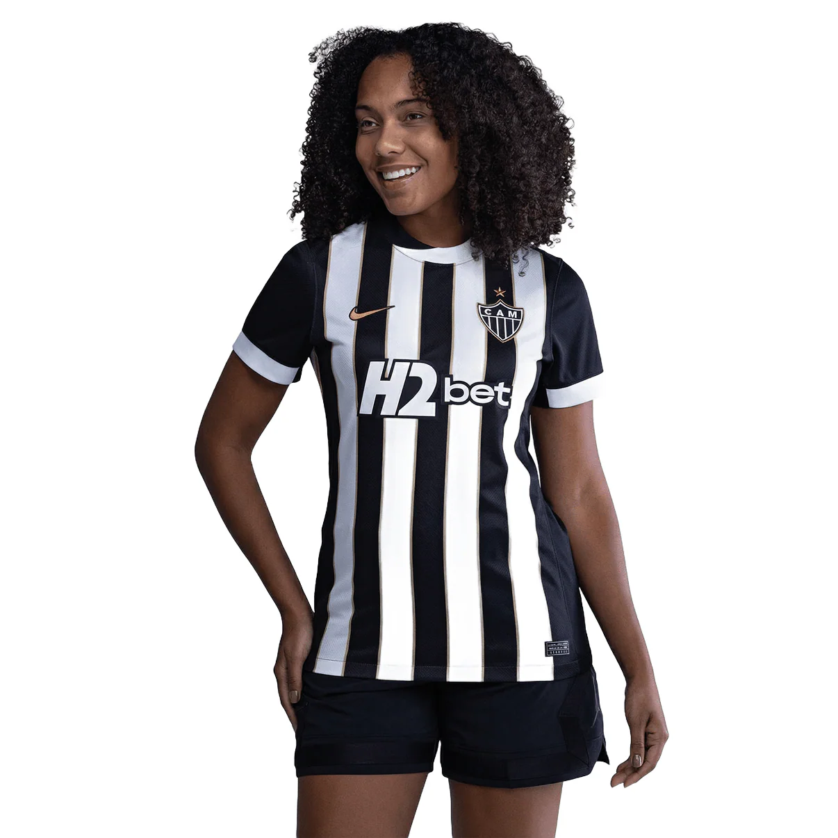 Atlético Mineiro Home 26/27 Nike Feminina - Branca e Preta
