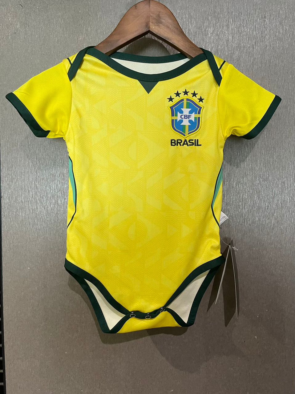 Body Bebê Infantil Brasil Home 26/27 - Amarelo