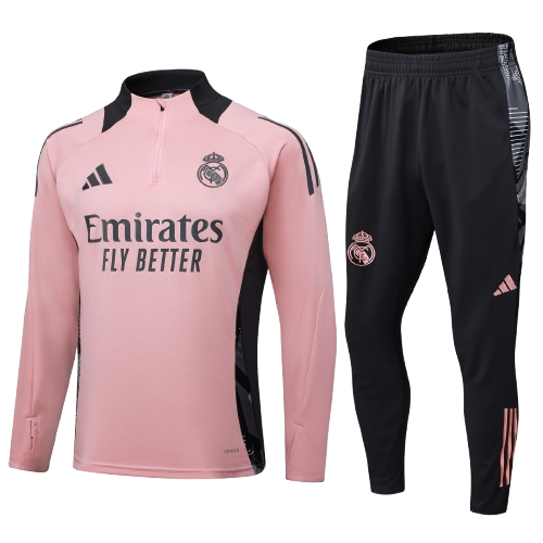 Kit Treino Agasalho + Calça Real Madrid - Rosa