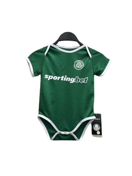 Body Bebê Infantil Palmeiras Home 25/26 - Verde