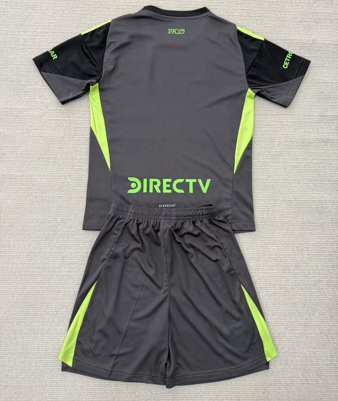 Kit Infantil Boca JRS Goleiro 25/26 - Cinza Escuro