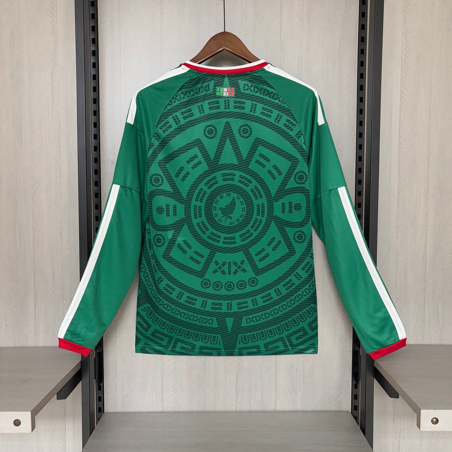 México Home Manga Longa 26/27 Masculino Torcedor Adidas - Verde