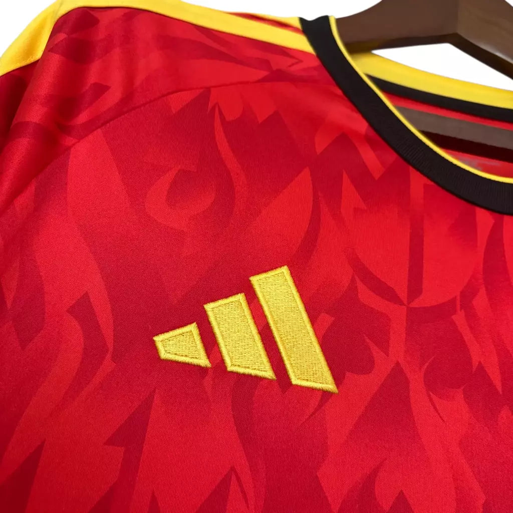 Belgica Home 26/27 Masculino Torcedor Adidas - Vermelho