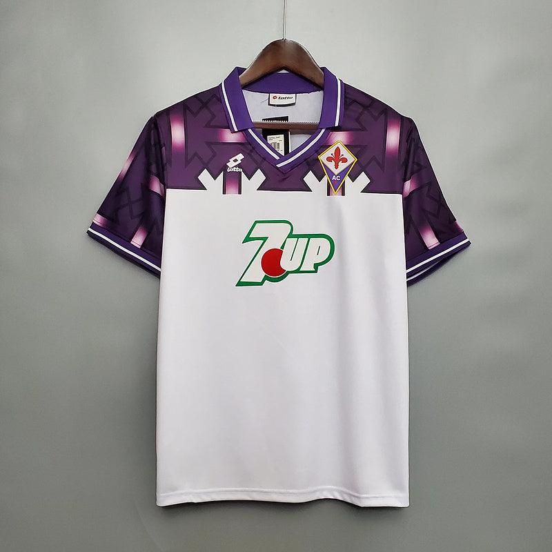 Fiorentina Retrô Away 1992/1993 Lotto - Branca e Roxa