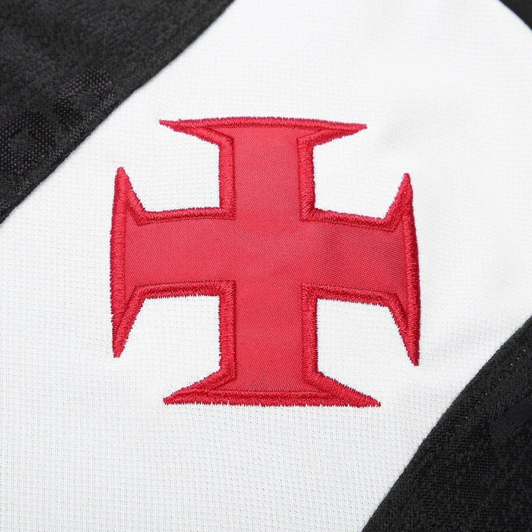Vasco da Gama Home 25/26 Torcedor Kappa Masculino - Preto