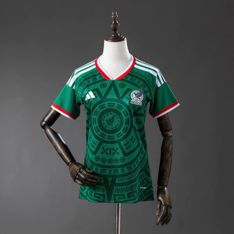 México Home 26/27 Feminino Adidas - Verde