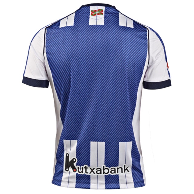 Real Sociedad Home 25/26 Torcedor Macron - Azul e Branco