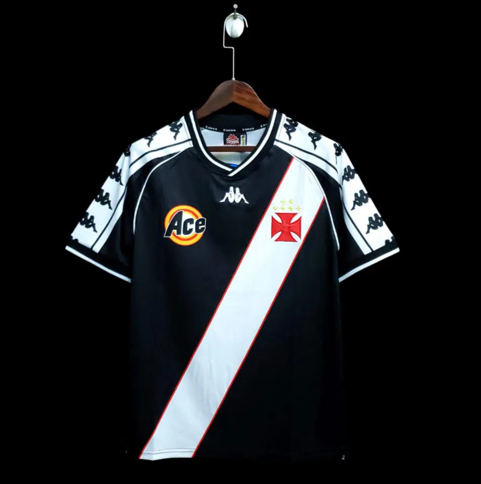 Vasco Home Retro 2000 Torcedor Kappa - Preto