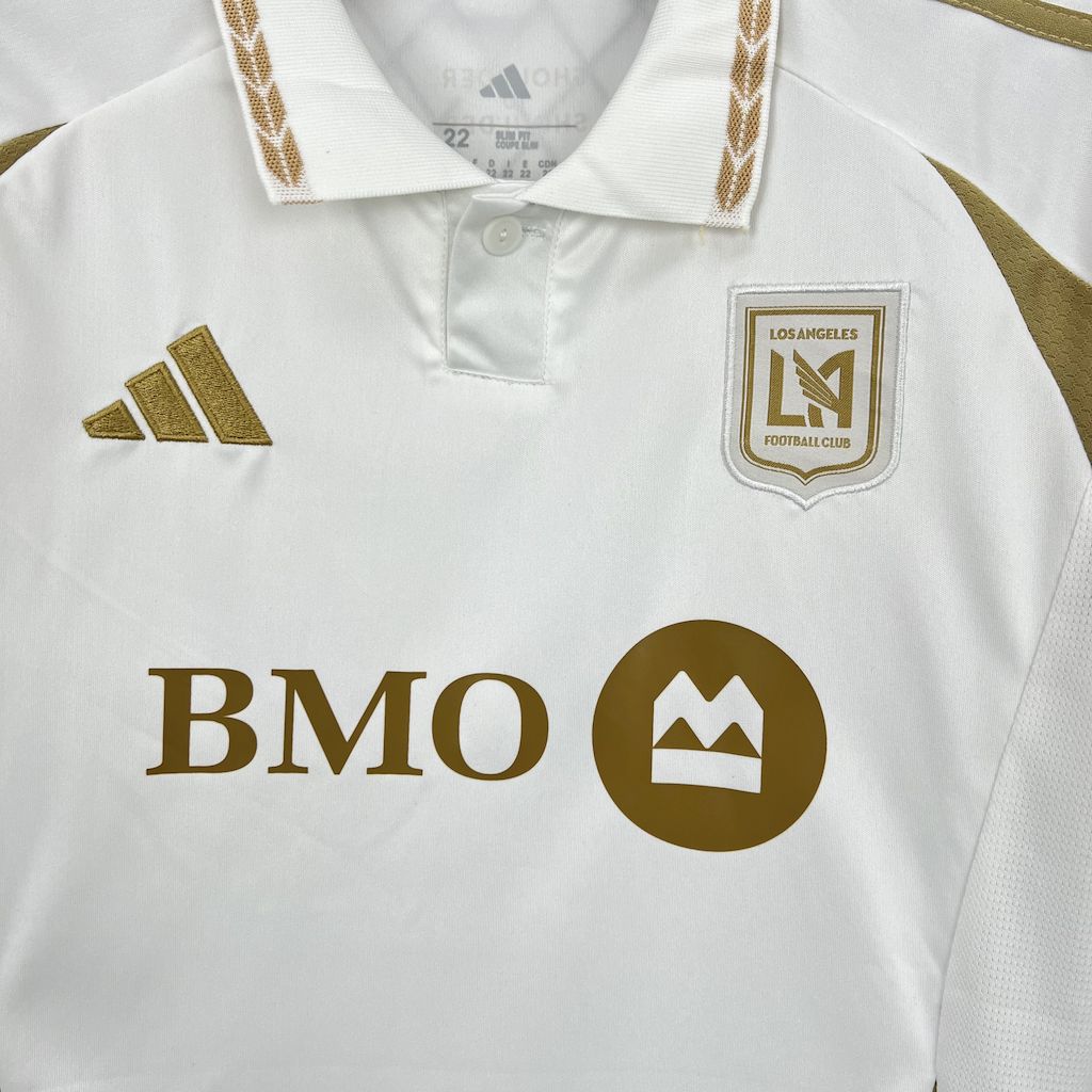 Kit Infantil Los Angeles FC Away 25/26 -Branco e Dourado