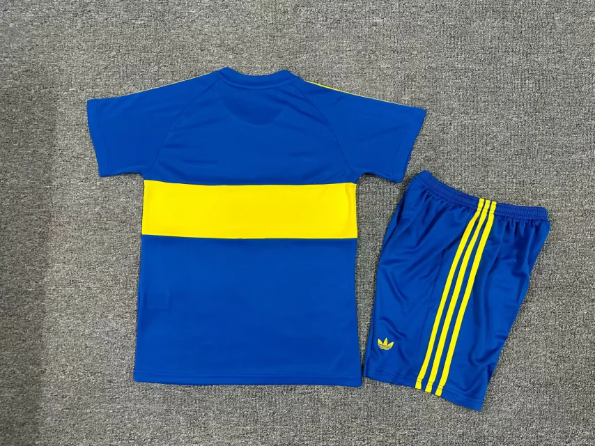 Kit Infantil Boca Jrs Away Retro 1981 - Azul