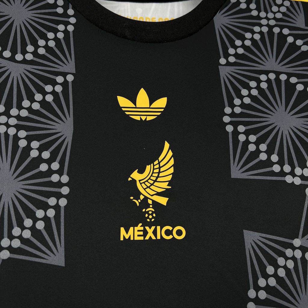 Kit Infantil México Edição Especial 25/26 - Preto e Dourado