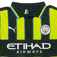 Manchester City Away 24/25 Torcedor Puma - Amarelo e Preto