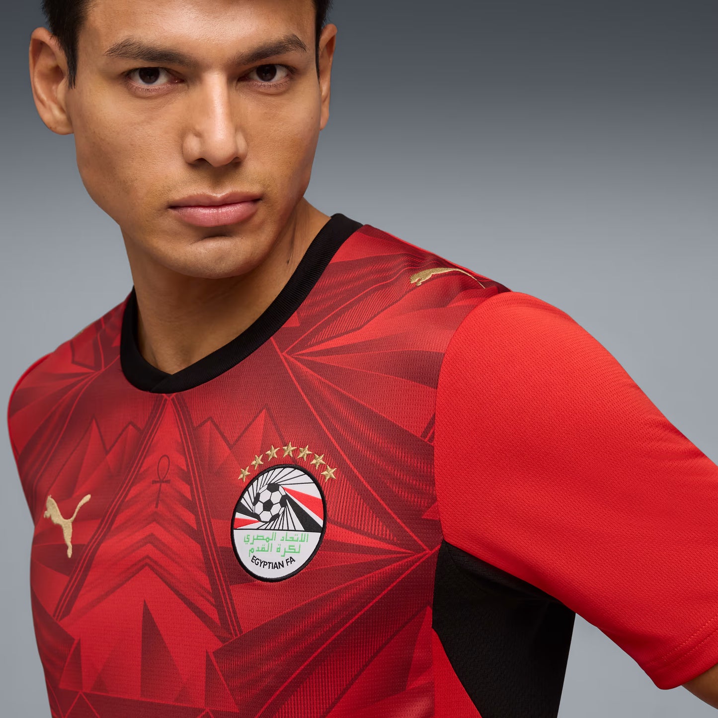 Egito Home 26/27 Masculino Jogador Puma - Vermelho