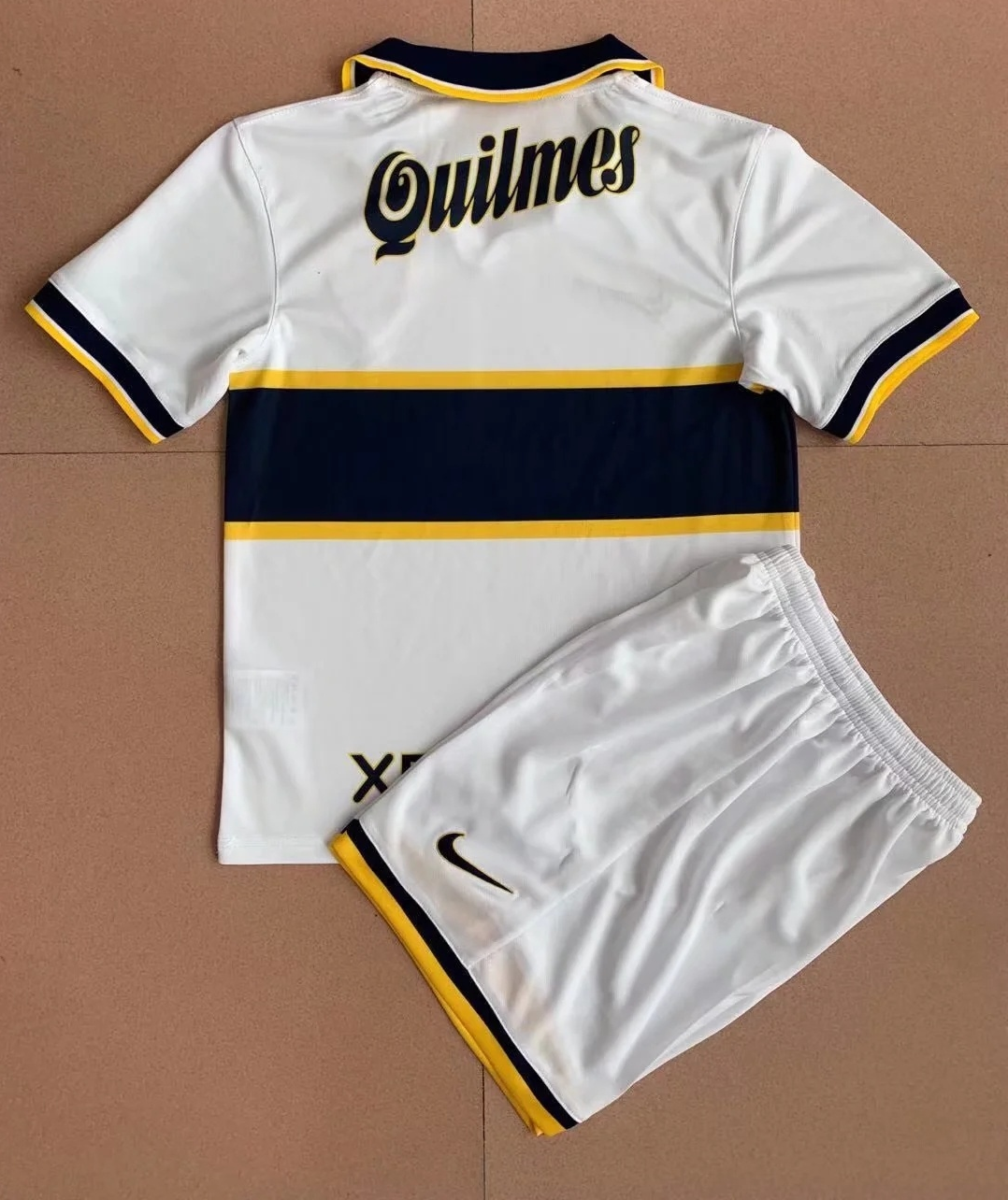 Kit Infantil Boca Jrs Away Retro 96/97 - Branco
