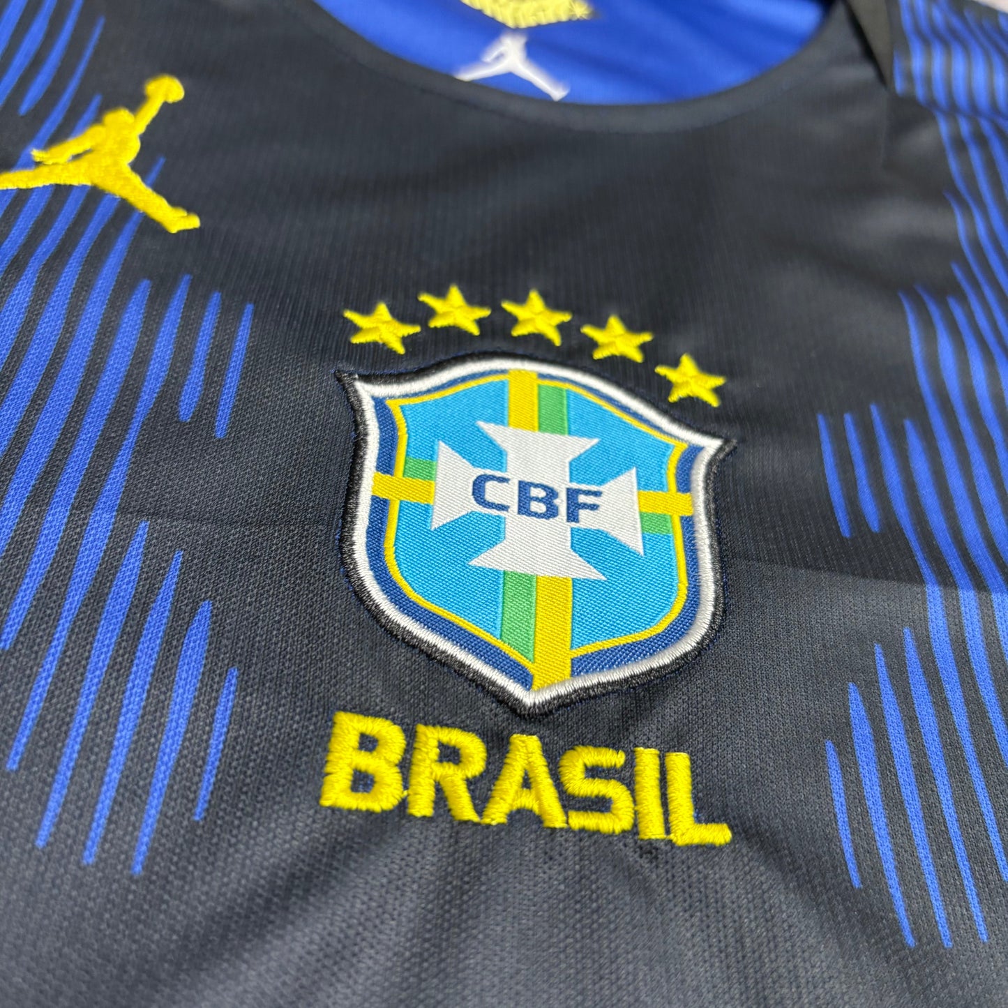 Kit Infantil Brasil Away 26/27 Feminino - Azul