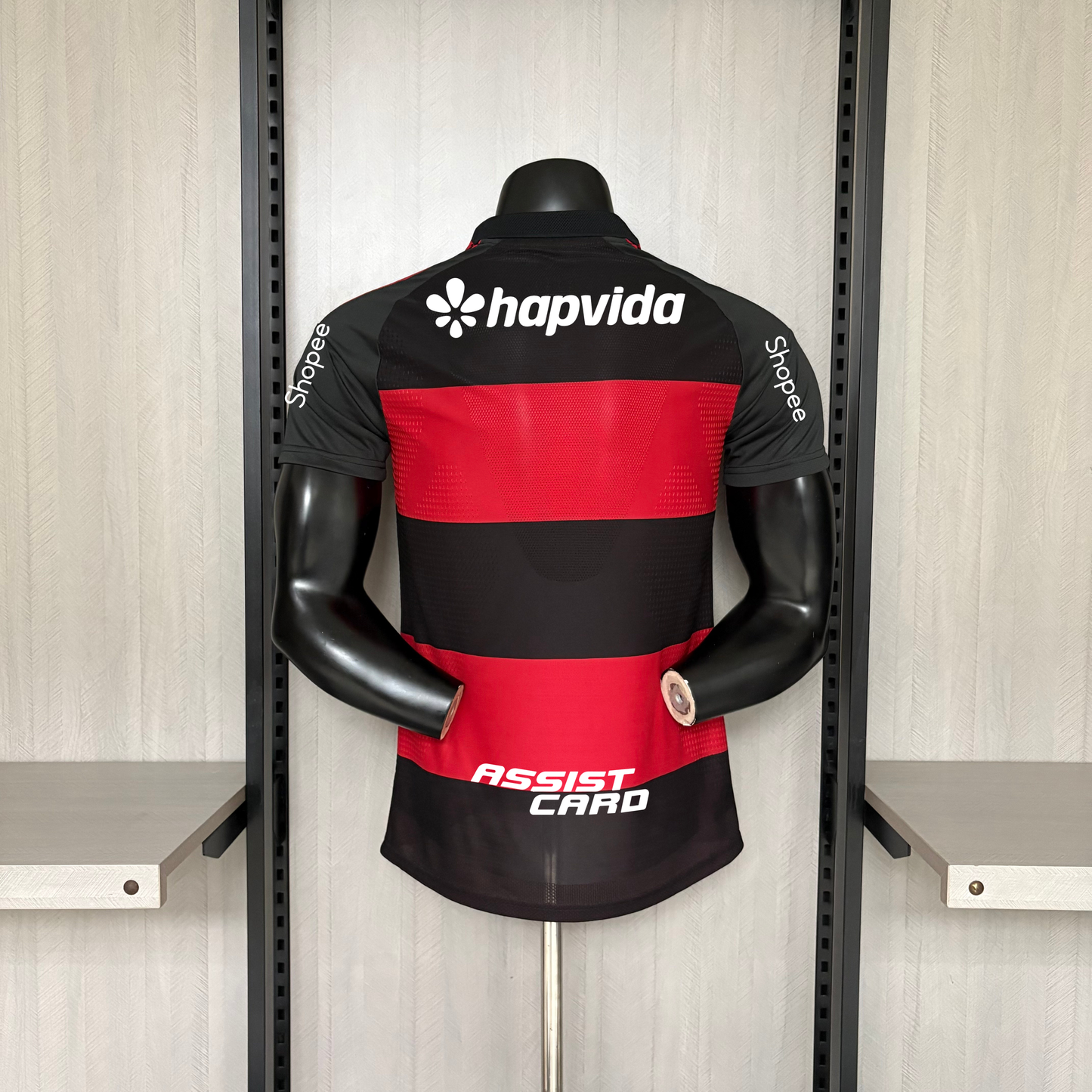 Flamengo Home 26/27 Jogador Com Patrocínios Adidas Masculino - Vermelho e Preto