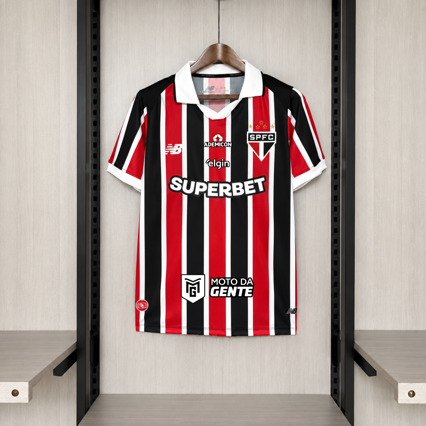 São Paulo Away 26/27 Com Patrocinadores Torcedor NB - Tricolor