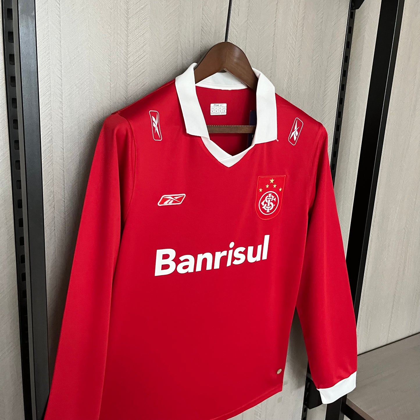 Internacional Home 2006 Retrô Manga Longa - Vermelho