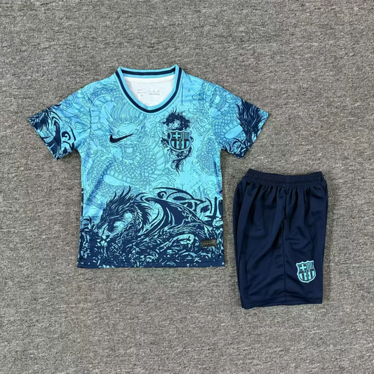 Kit Infantil Barcelona Edição Especial 25/26 - Azul Claro