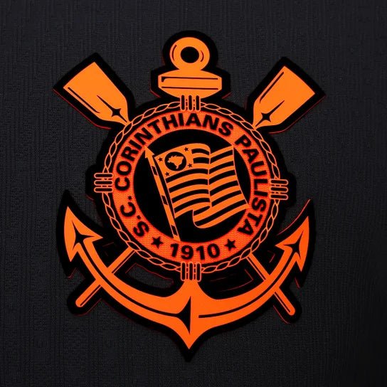 Corinthians Third 25/26 Jogador Nike Masculino - Preta e Laranja