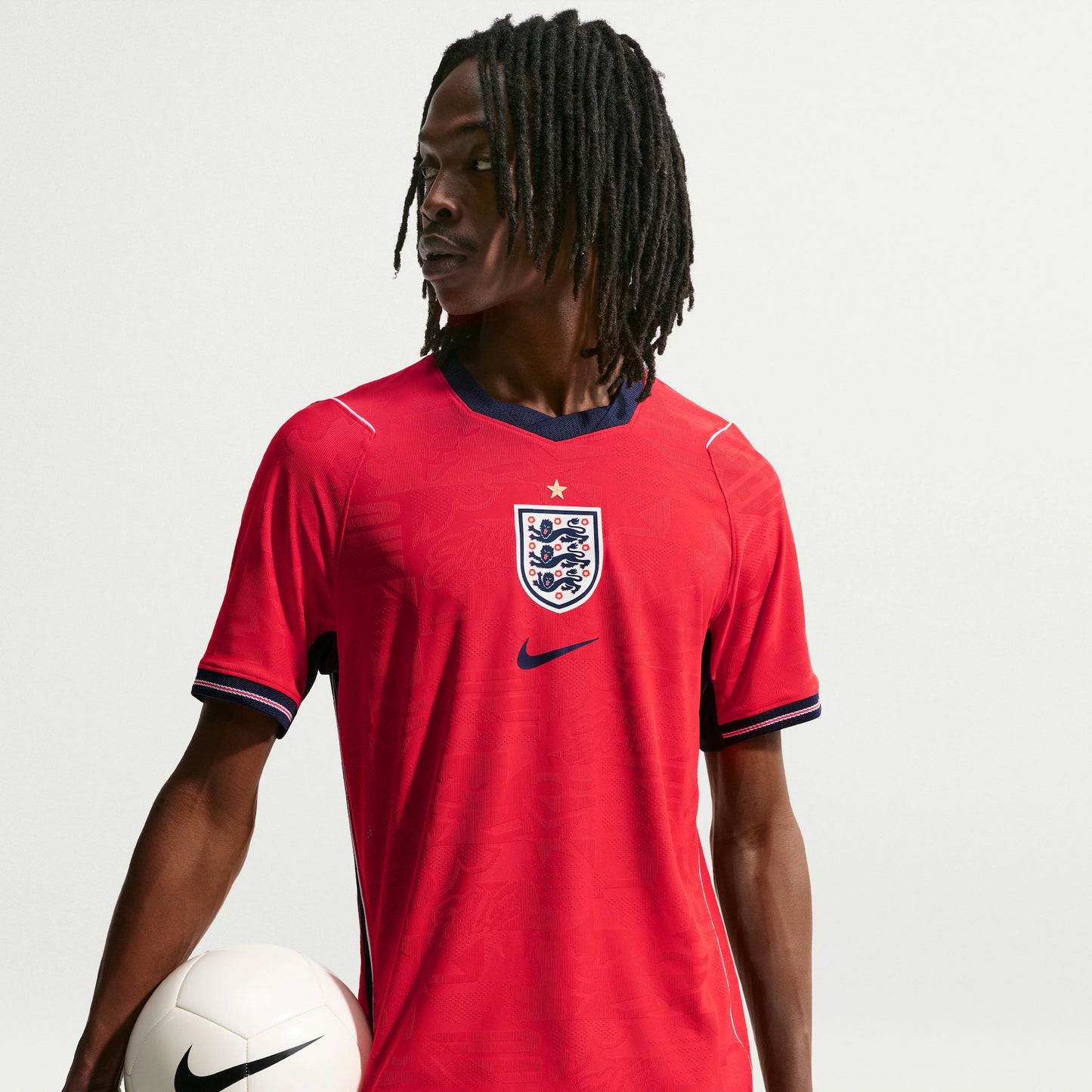 Inglaterra Away 26/27 Jogador Masculino Nike - Vermelho