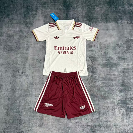Kit Infantil Arsenal Third 25/26 - Branco
