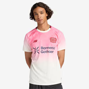 Bayern Leverkusen Away 25/26 New Balance - Branco e Rosa