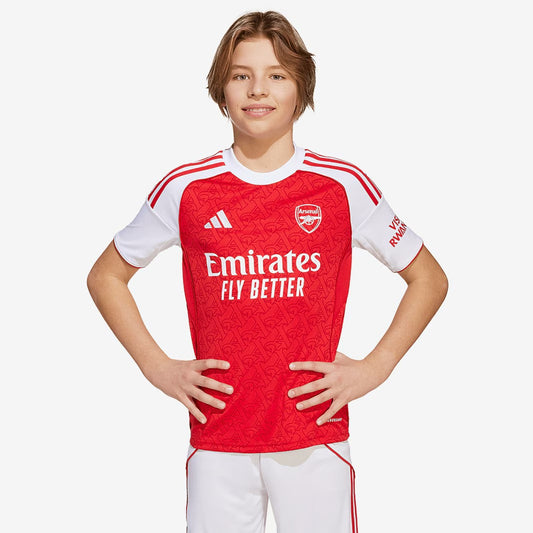 Kit Infantil Arsenal Home 26/27 - Vermelho e Branco