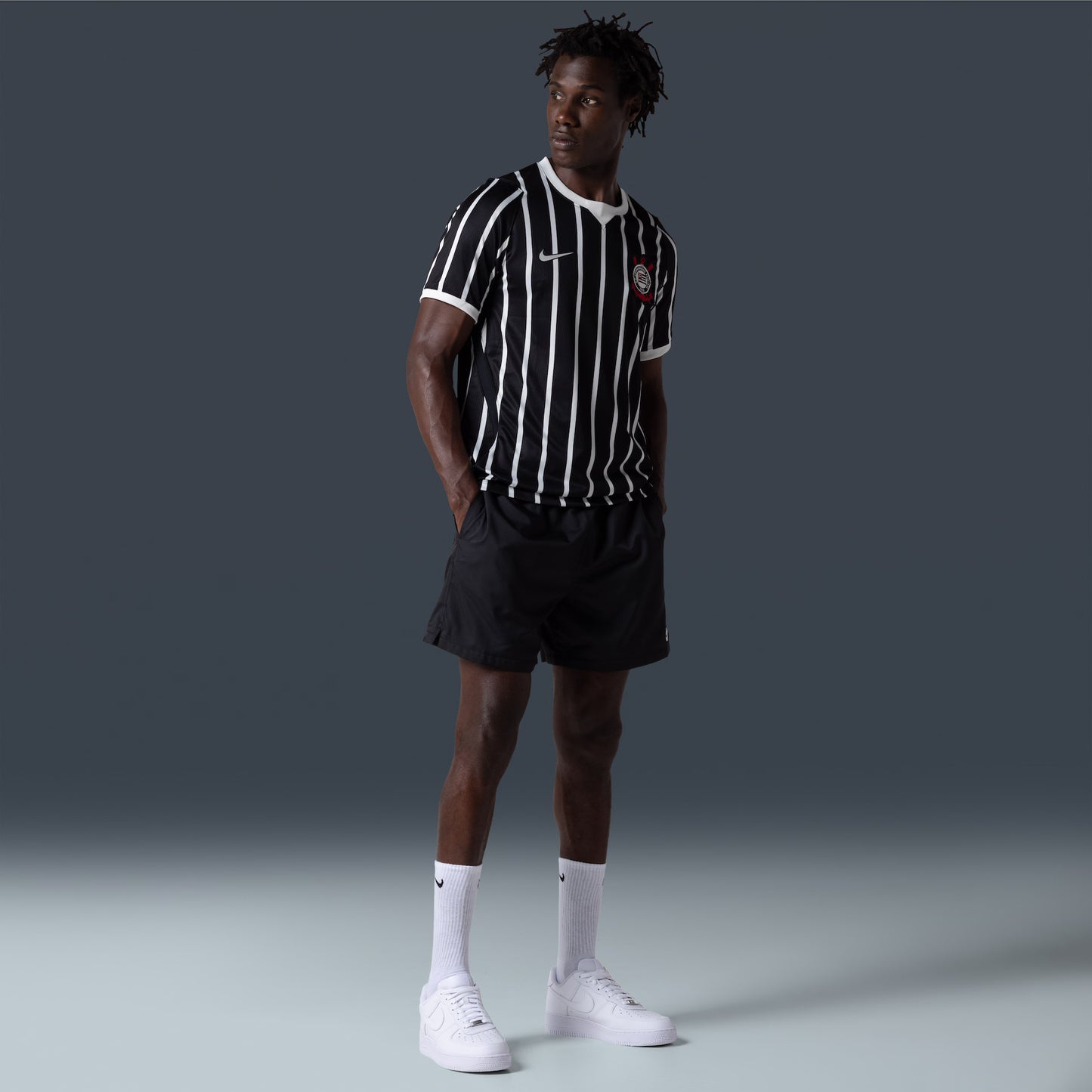 Corinthians Away 26/27 Torcedor Nike - Preta e Branca