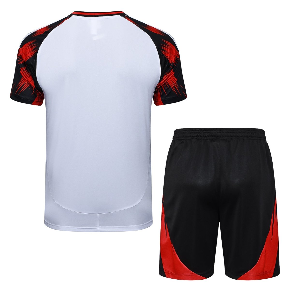 Kit Treino Flamengo 25/26 Masculino Short e Camisa - Branca e Preta