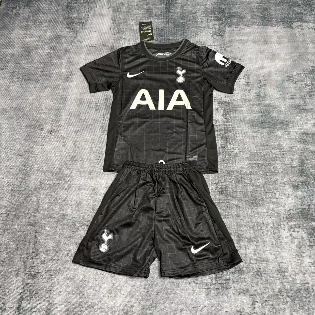 Kit Infantil Tottenham Away 25/26 - Preto