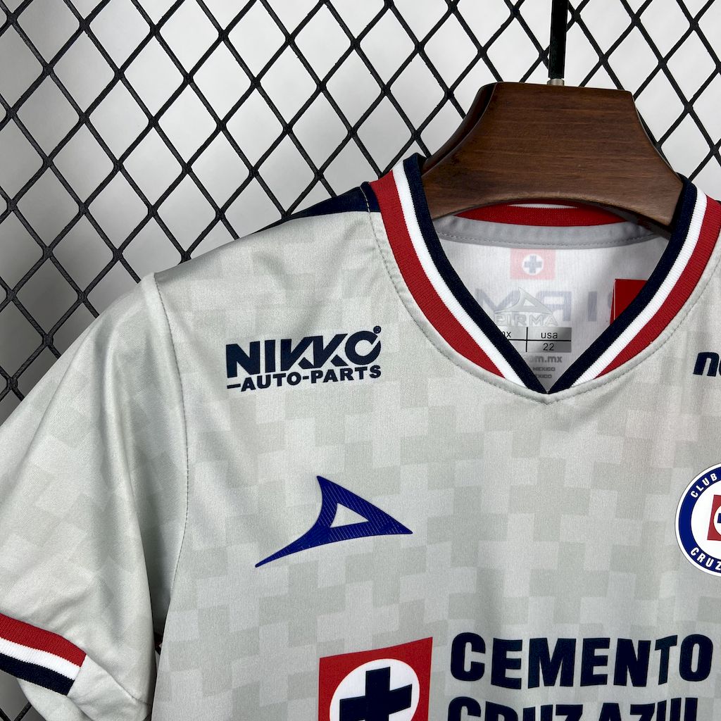 Kit Infantil Cruz Azul Away 25/26  - Cinza