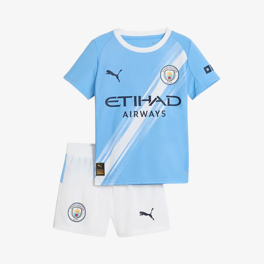 Kit Infantil Manchester City Home 25/26 - Azul