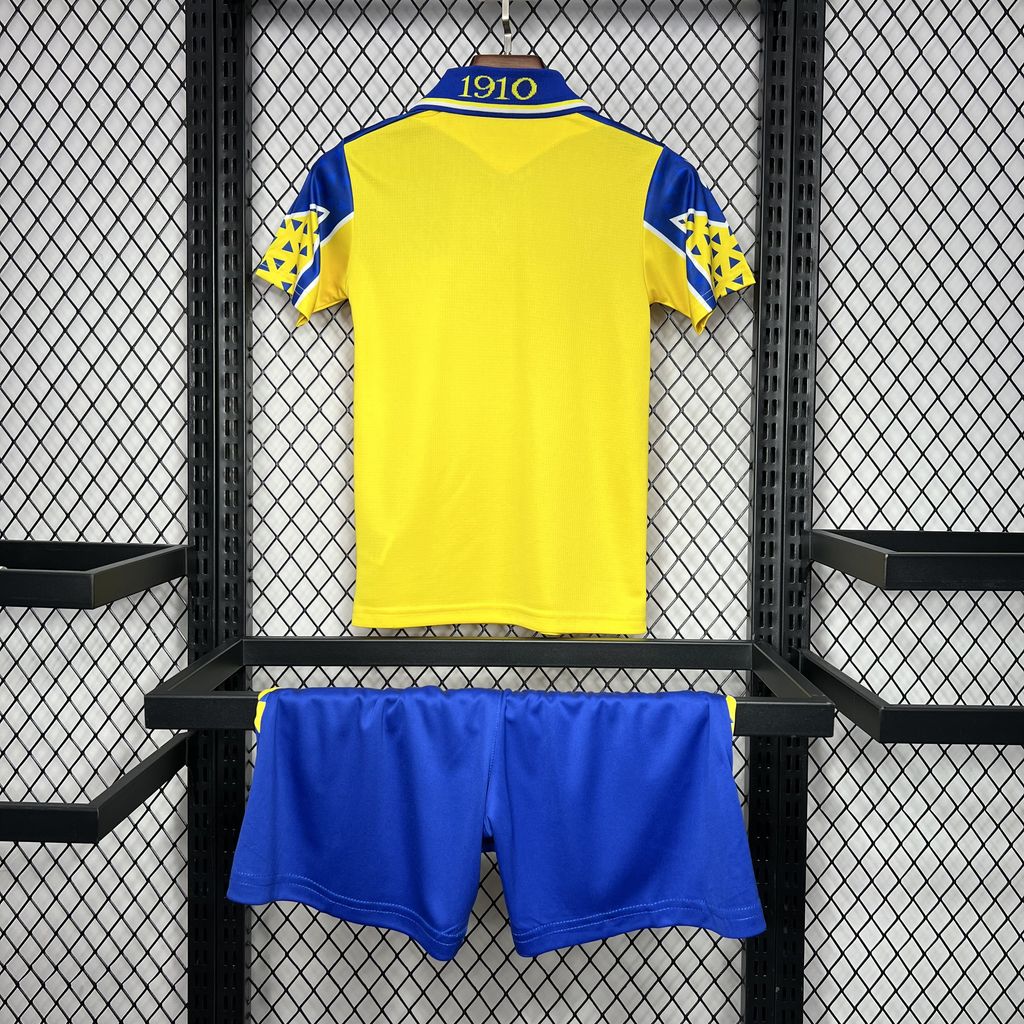 Kit Infantil Cádiz Home 24/25 . Macron - Amarelo e Azul