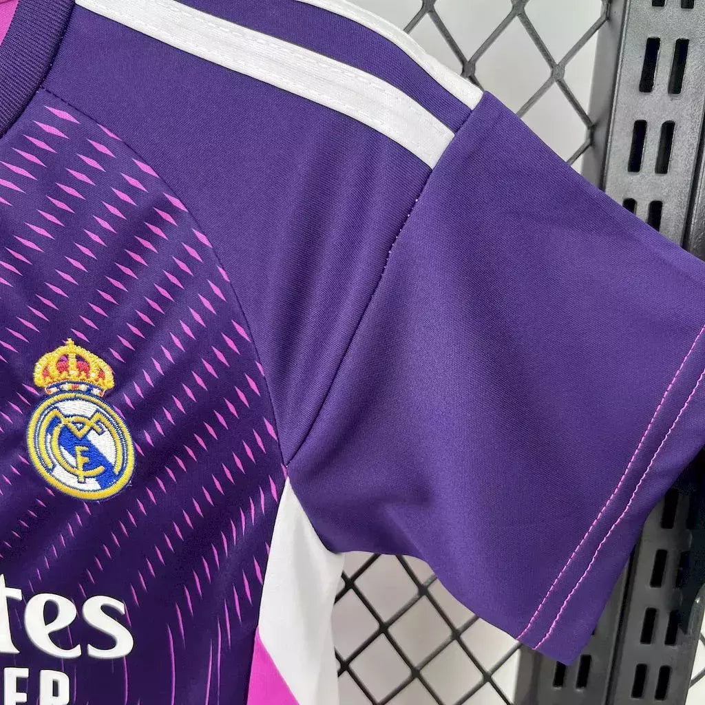 Kit Infantil Real Madrid Goleiro 25/26 - Roxo