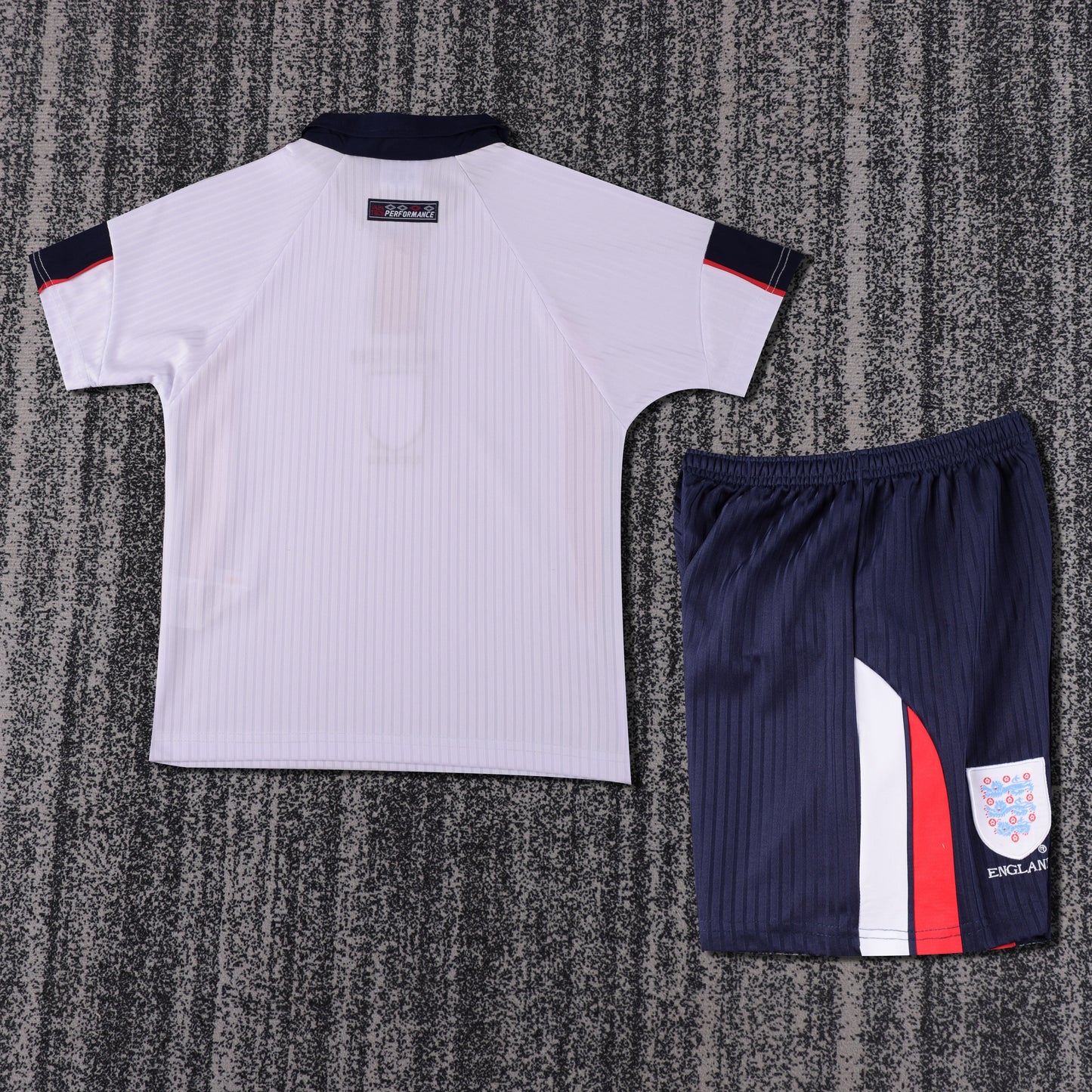 Kit Infantil Inglaterra Home Retro 1998 - Branca