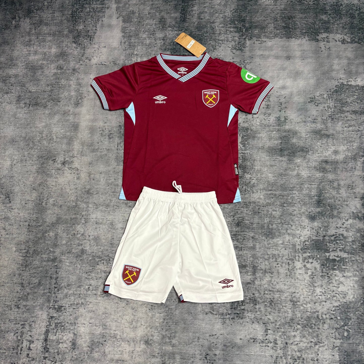 Kit Infantil West Ham Home 25/26  - Vinho